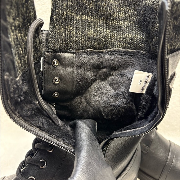 Dream Pairs Black Military Style Combat Boots Size 8.5 - Picture 8 of 11